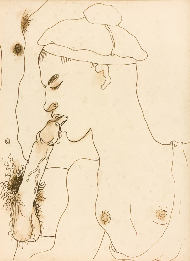 Jean Cocteau - Erotic Drawing