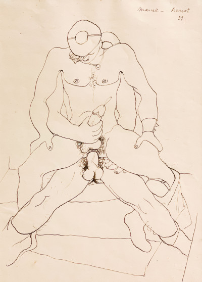 Image for Lot Jean Cocteau - Erotic Drawing