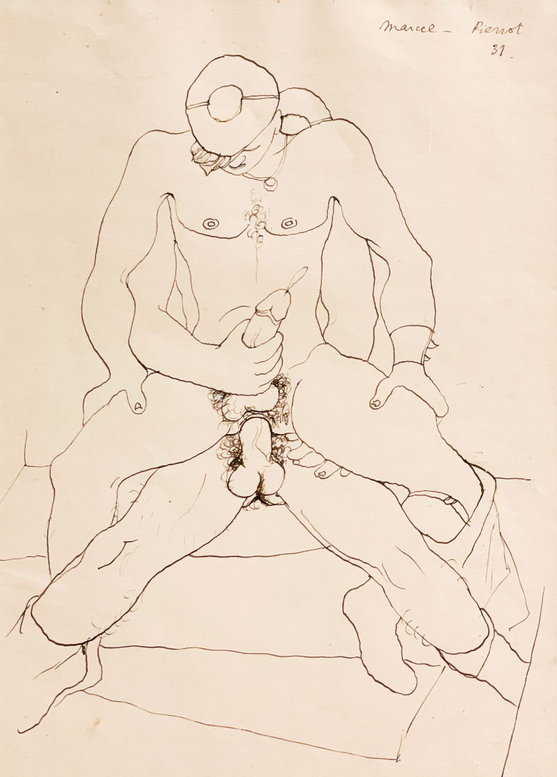 Jean Cocteau - Erotic Drawing