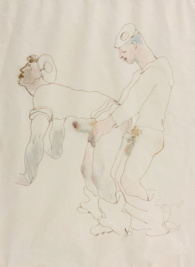 Image for Lot Jean Cocteau - Erotic Drawing
