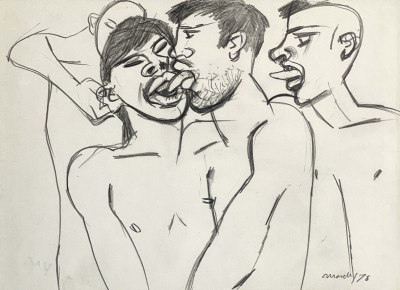 Image for Lot Keith Vaughan - Boys Kissing
