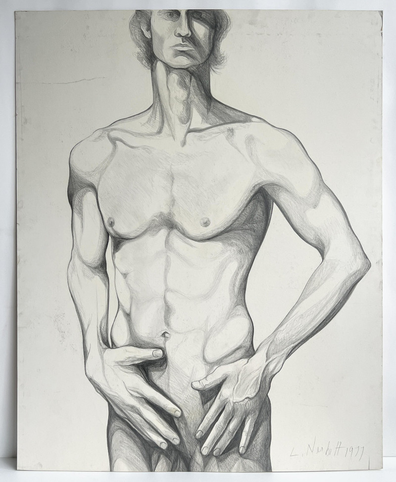Lowell Nesbitt - Untitled (Male Nude)