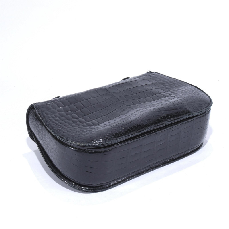 Vintage Gucci Alligator Bamboo Hand Bag