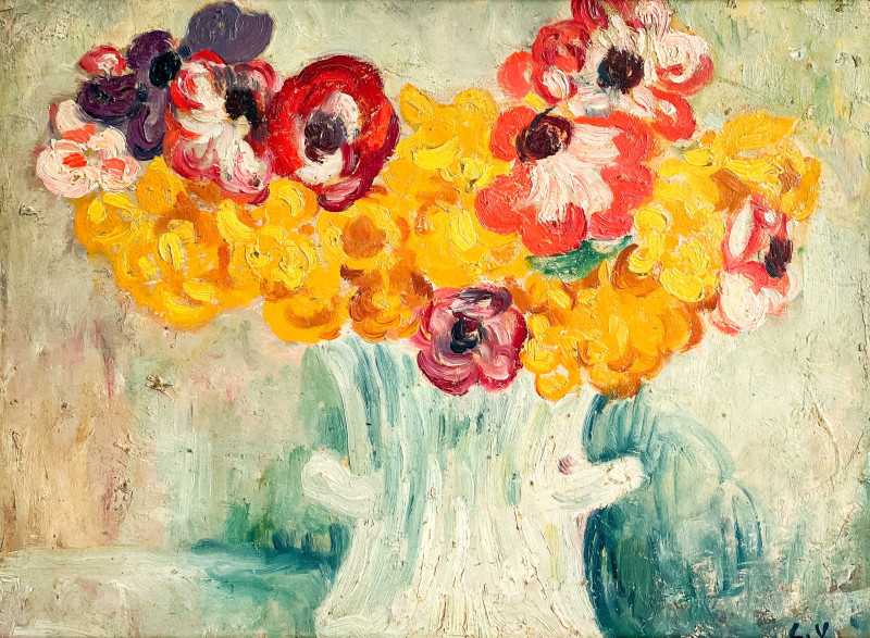 Louis Valtat - Vase d&apos;Anémones et Jonquilles (Vase with Anemones and Daffodils)