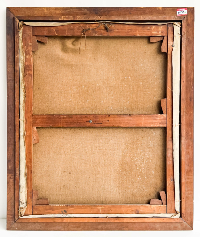 Nathaniel Choate - Untitled (Portrait of a Man with Bathers in Background)