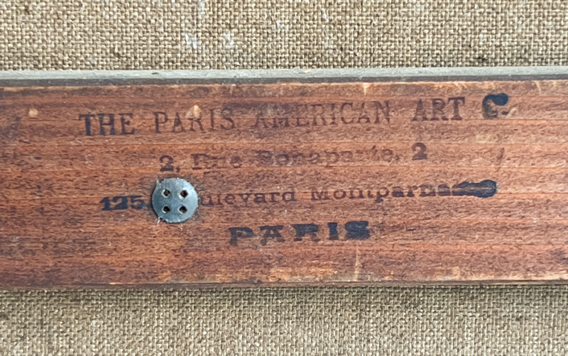 Nathaniel Choate - Untitled (Portrait of a Man with Bathers in Background)