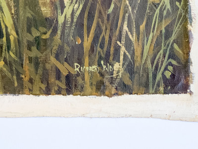 Richard Wood - Cottage and Cedar Tree