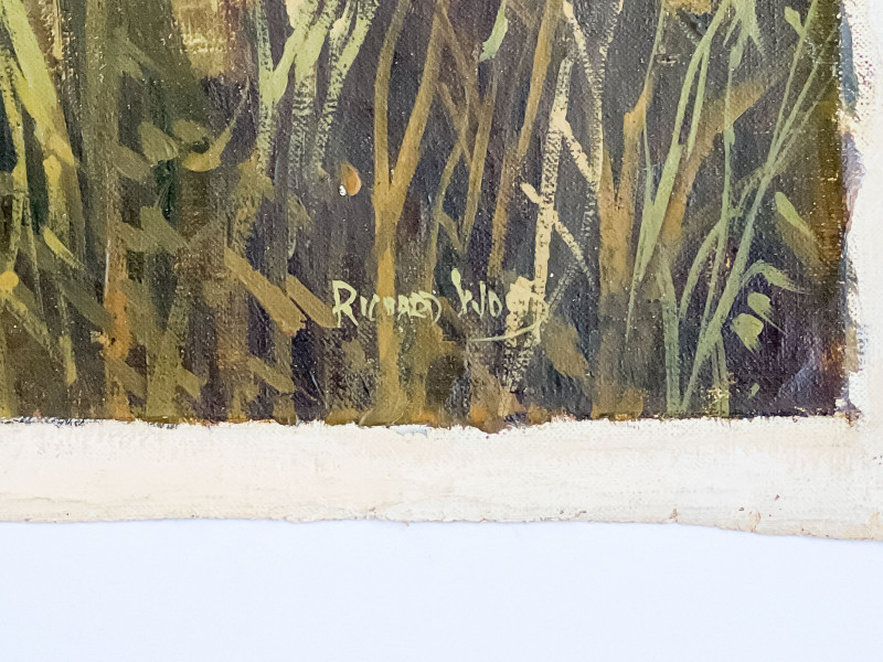 Richard Wood - Cottage and Cedar Tree