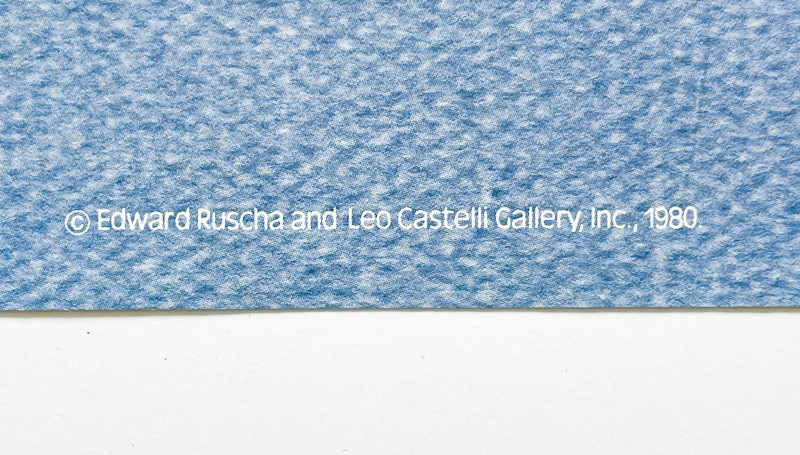 Ed Ruscha - Exhibition Poster for New Paintings, Leo Castelli Gallery