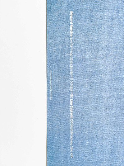 Ed Ruscha - Exhibition Poster for New Paintings, Leo Castelli Gallery