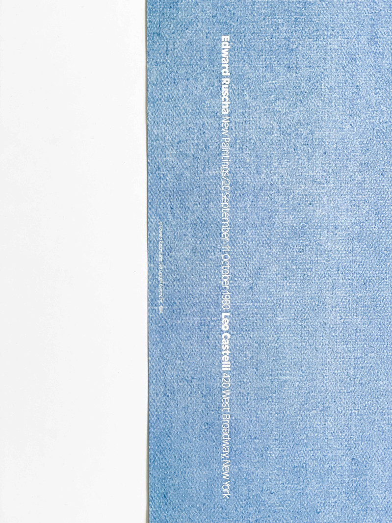 Ed Ruscha - Exhibition Poster for New Paintings, Leo Castelli Gallery