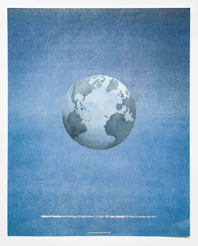 Ed Ruscha - Exhibition Poster for New Paintings, Leo Castelli Gallery