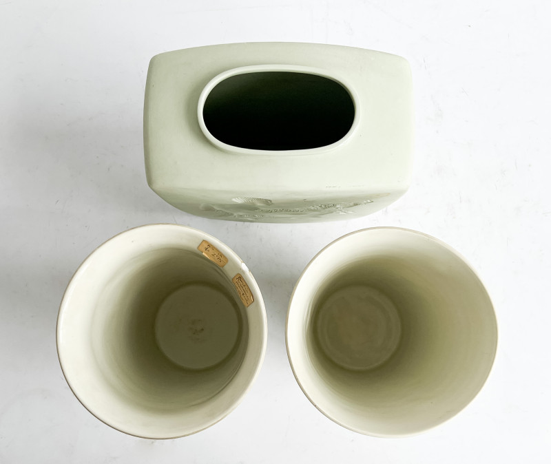 Siegmund Schütz for KPM Porcelain Vases, Group of 3
