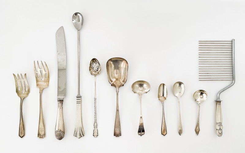 Tiffany and Other Assorted Sterling Silver Flatware, 11 Pieces