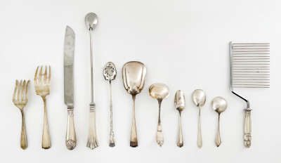 Tiffany and Other Assorted Sterling Silver Flatware, 11 Pieces