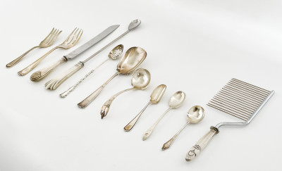 Tiffany and Other Assorted Sterling Silver Flatware, 11 Pieces
