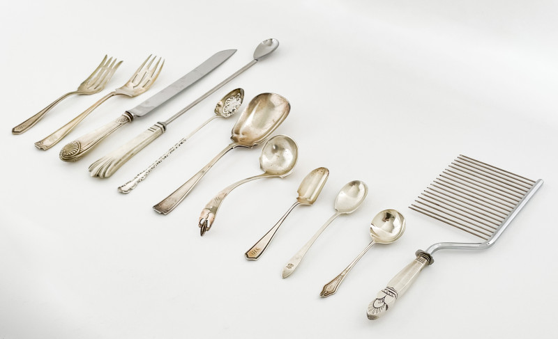 Tiffany and Other Assorted Sterling Silver Flatware, 11 Pieces