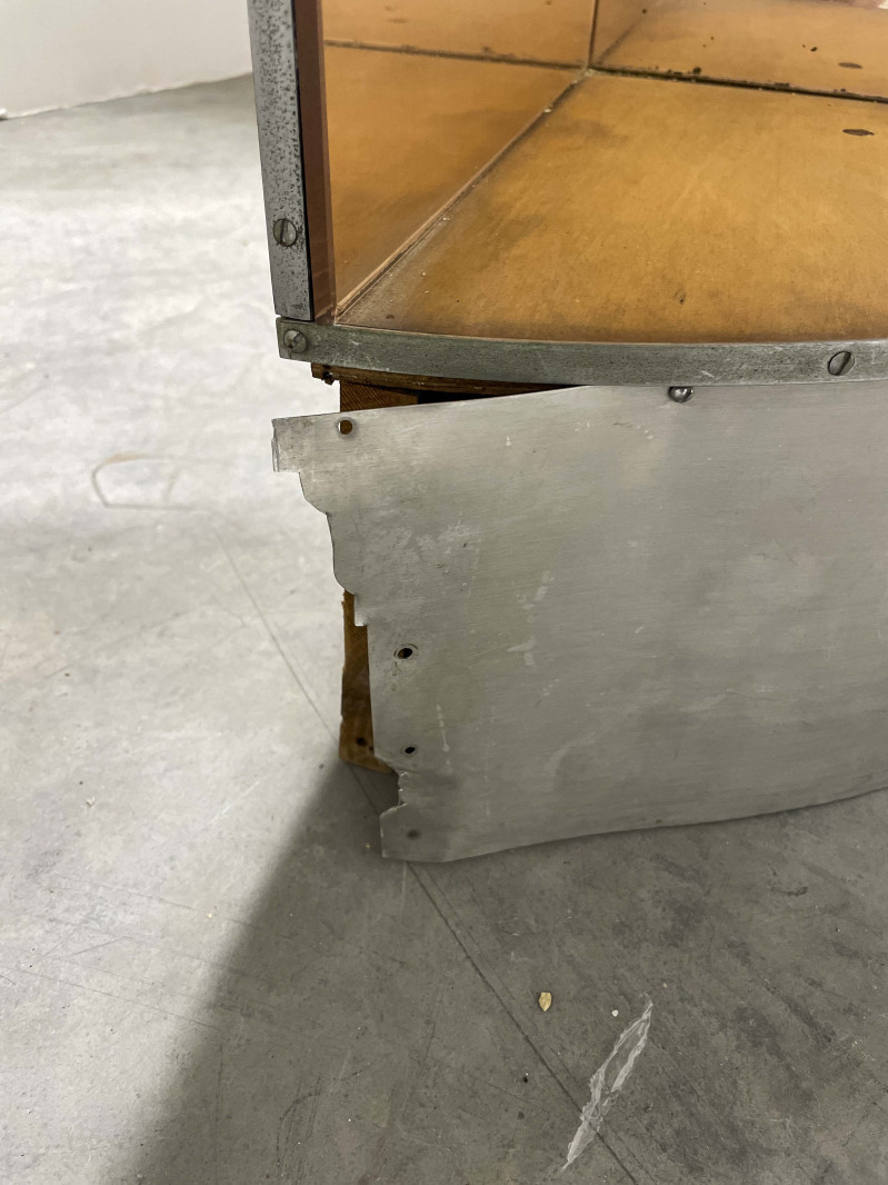 Pair of Mirrored Glass Corner Shelves, in the style of Paul T. Frankl