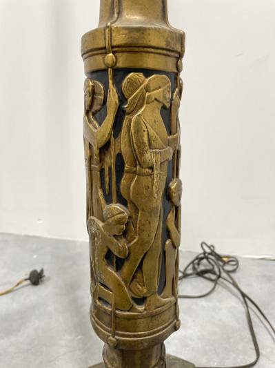 Assortment of 11 Floor Lamps, in the style of Oscar Bach and Edgar Brandt