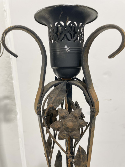 Assortment of 11 Floor Lamps, in the style of Oscar Bach and Edgar Brandt