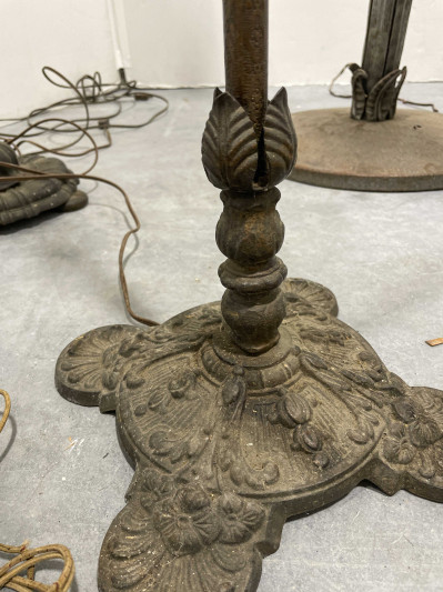 Assortment of 11 Floor Lamps, in the style of Oscar Bach and Edgar Brandt