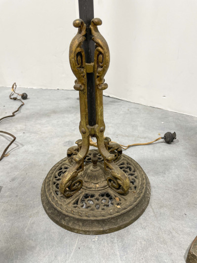 Assortment of 11 Floor Lamps, in the style of Oscar Bach and Edgar Brandt