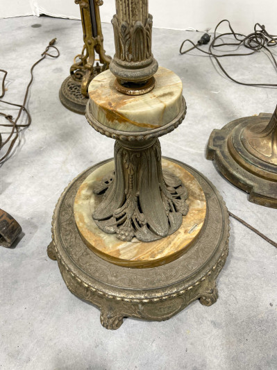 Assortment of 11 Floor Lamps, in the style of Oscar Bach and Edgar Brandt