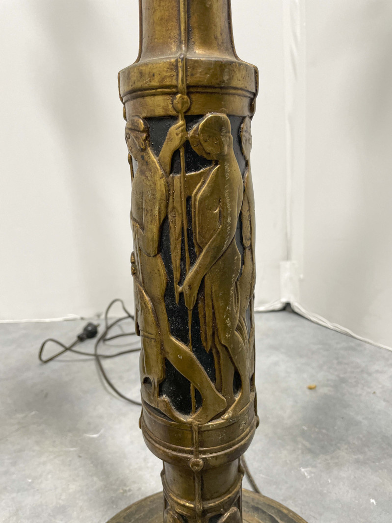 Assortment of 11 Floor Lamps, in the style of Oscar Bach and Edgar Brandt