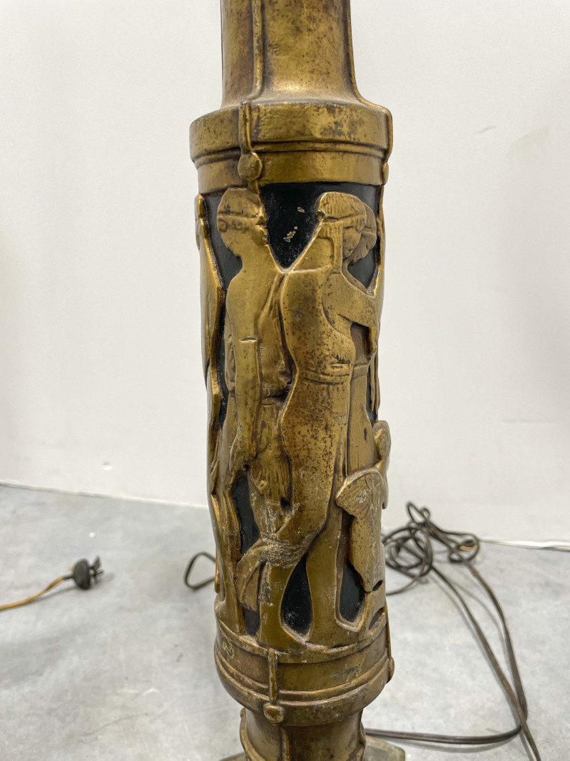 Assortment of 11 Floor Lamps, in the style of Oscar Bach and Edgar Brandt