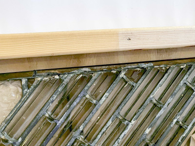 Monumental Art Deco Leaded Glass Window