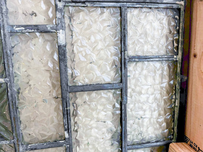 Monumental Art Deco Leaded Glass Window