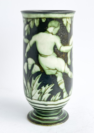 Charles Catteau for Boch Frères Keramis - Vase with Football Motif