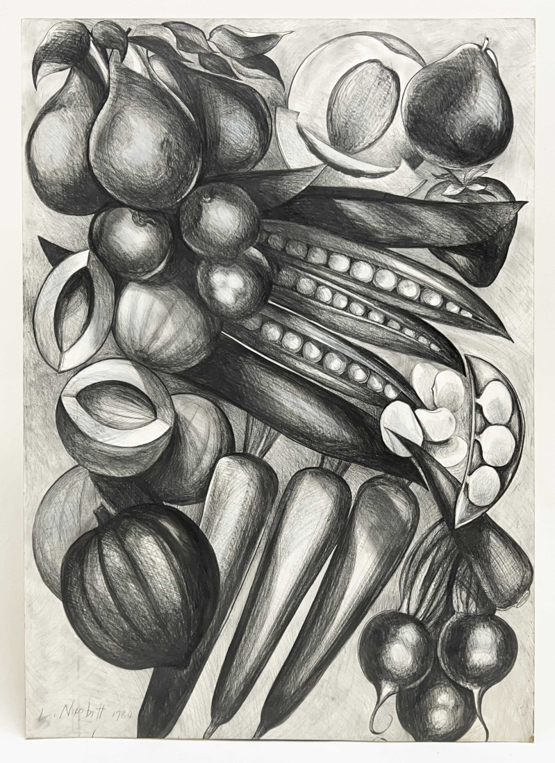 Lowell Nesbitt - Untitled (Still Life with Acorn Squash, Radishes, and Carrots)