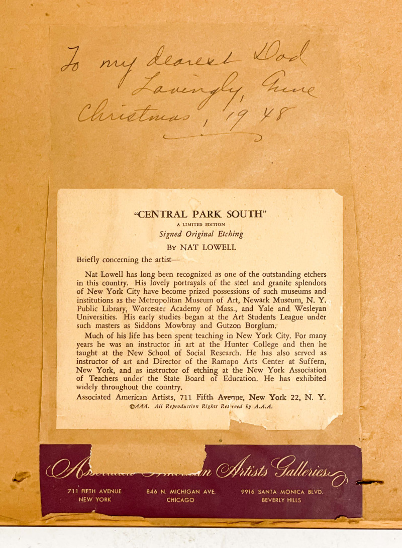 Nat Lowell and Lili Réthi - 2 Views of New York City