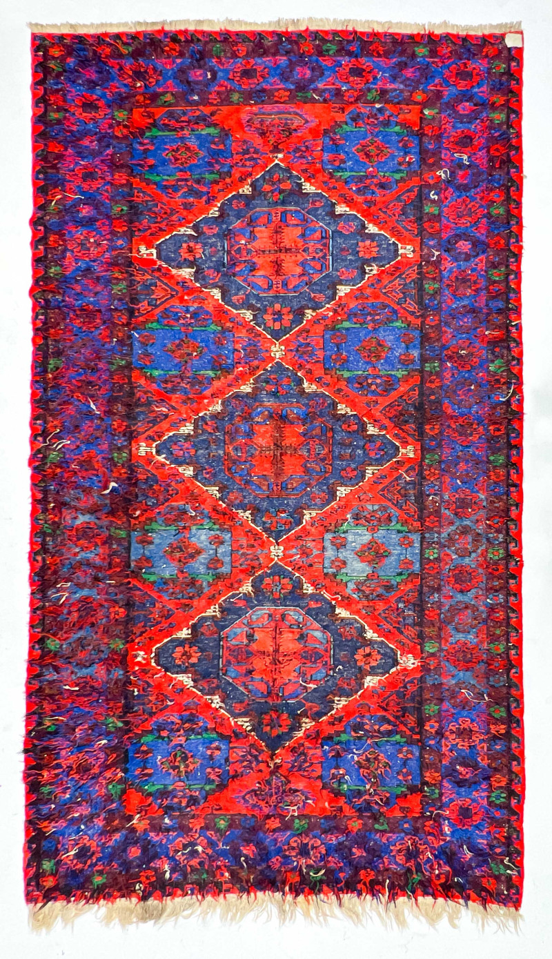 Vintage Soumak Flatweave Carpet, 12&apos; x 7&apos;
