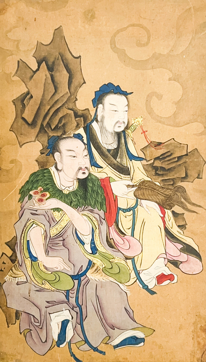 Ink and Colors on Silk Board