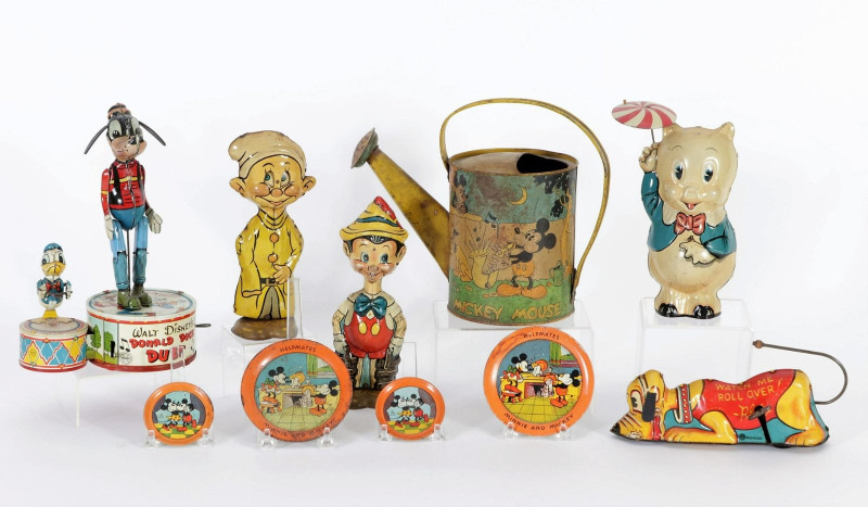 Vintage C1930s/40s Marx Disney Win-Up Litho Toys - Capsule Auctions