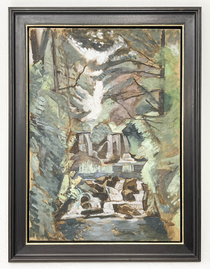 Jean Hippolyte Marchand - Petit cascade dans une Forêt (Small Waterfall in a Forest)