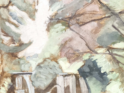 Jean Hippolyte Marchand - Petit cascade dans une Forêt (Small Waterfall in a Forest)