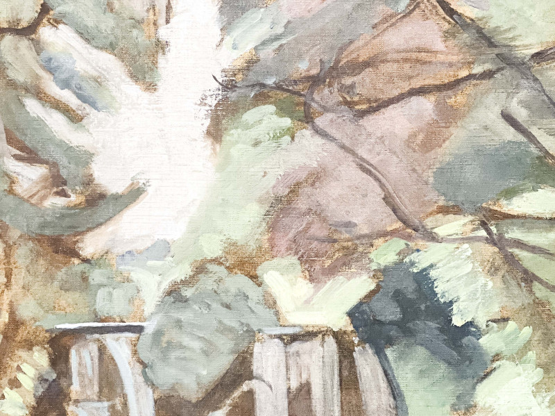 Jean Hippolyte Marchand - Petit cascade dans une Forêt (Small Waterfall in a Forest)