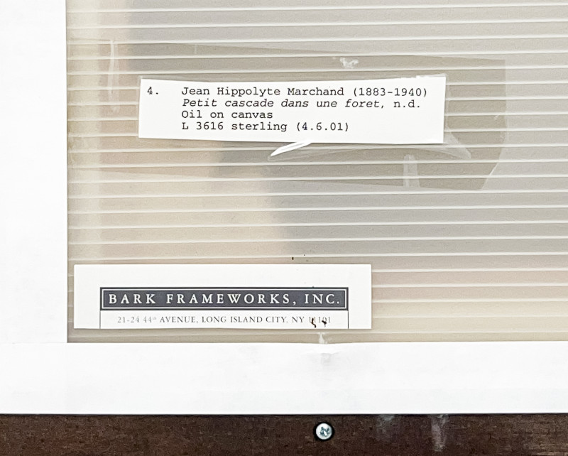 Jean Hippolyte Marchand - Petit cascade dans une Forêt (Small Waterfall in a Forest)