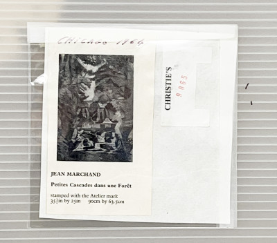 Jean Hippolyte Marchand - Petit cascade dans une Forêt (Small Waterfall in a Forest)