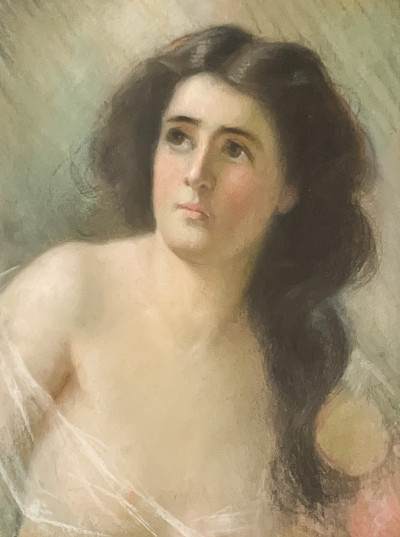 Image for Lot Jean-Jacques Henner (attributed) - Portrait of a Woman