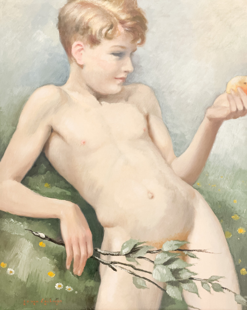 Jean-Dominique van Caulaert - Youth Holding a Bough