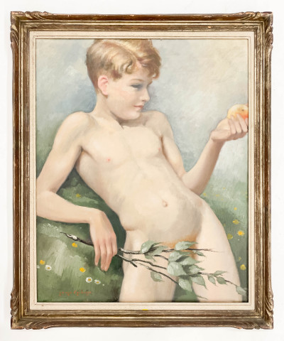 Jean-Dominique van Caulaert - Youth Holding a Bough