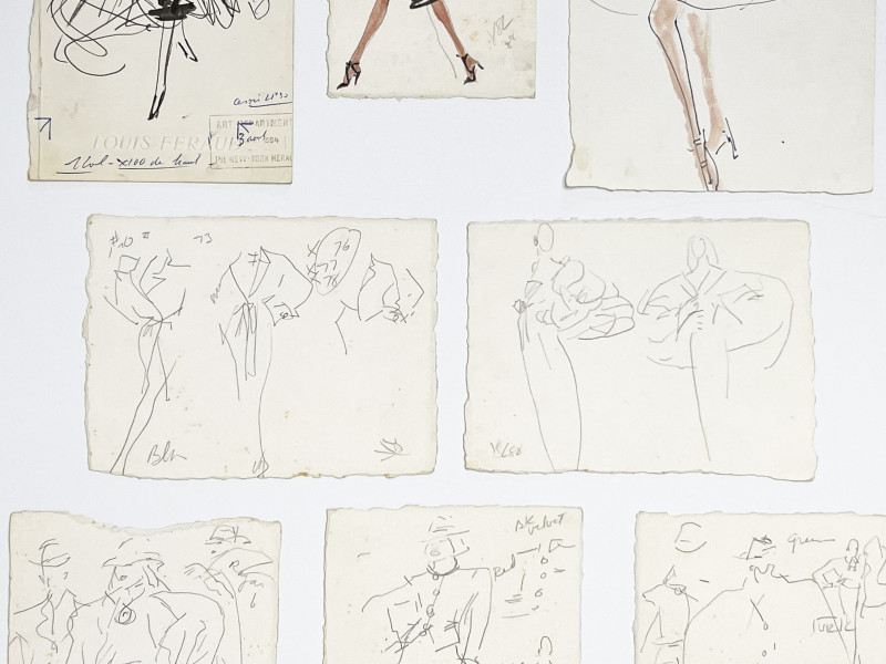 Joe Eula - Fashion Drawings for Yves Saint Laurent and Louis Féraud