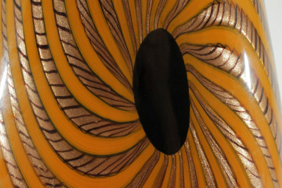 Lino Tagliapietra Style Aventurine Glass Vase