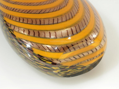 Lino Tagliapietra Style Aventurine Glass Vase