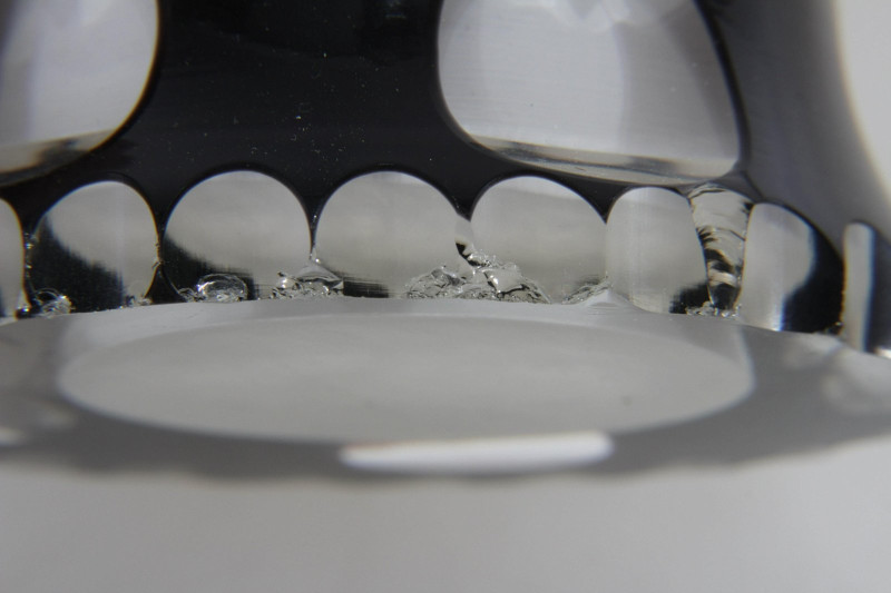 Group of Bohemian Etched &amp; Colored Glass Vases