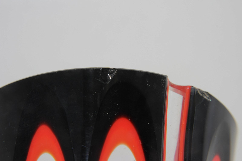 Group of Bohemian Etched &amp; Colored Glass Vases